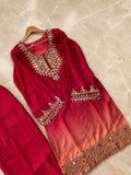 Pink Ombre Suit Set