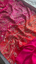 Pure Munga Silk Sikhiya Gotapatti Work